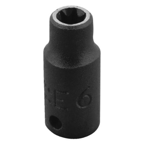 Proto® J6906TX Standard Length Socket, 1/4 in Torx® Drive, E6 Socket