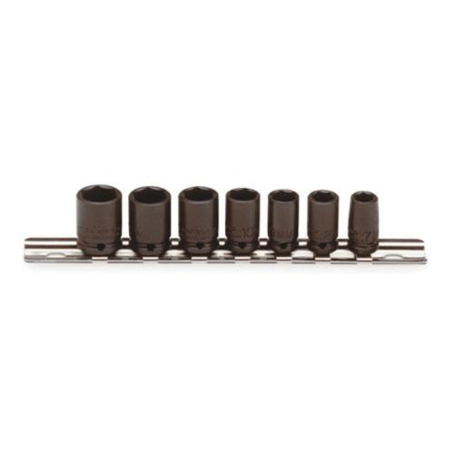 Proto® TorquePlus™ J69202 Socket Set, Metric, 7 Pieces, Alloy Steel, Black Oxide