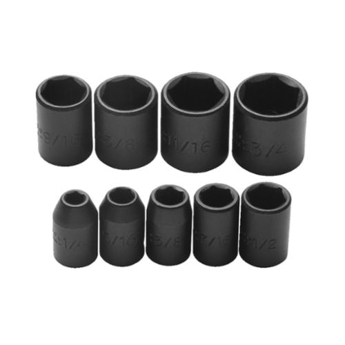 Proto® TorquePlus™ J72102 Standard Socket Set, Imperial, 9 Pieces, Black Oxide