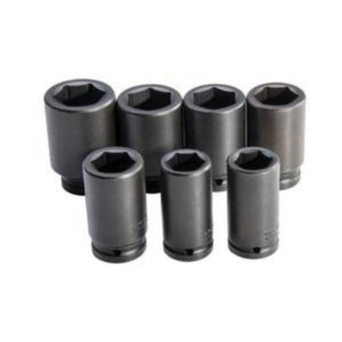Proto® TorquePlus™ J72102M Impact Socket Set, ASME Specified, 6 Points, 3/4 in Drive, 7 Pieces, Included Socket Size: 26 to 38 mm
