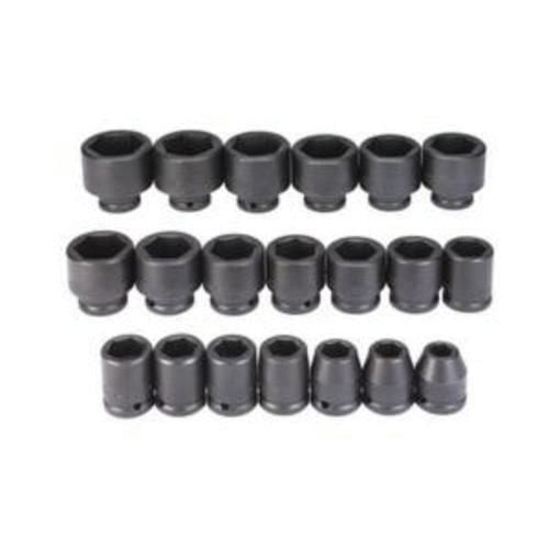 Proto® TorquePlus™ J72103 Impact Socket Set, ASME Specified, 6 Points, 3/4 in Drive, 20 Pieces, Included Socket Size: 5/8 to 2 in