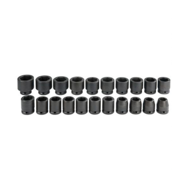 Proto® TorquePlus™ J72103M Socket Set, ASME B107.33M, 6 Points, 3/4 in Drive, 21 Pieces, Included Socket Size: 19 to 41 mm