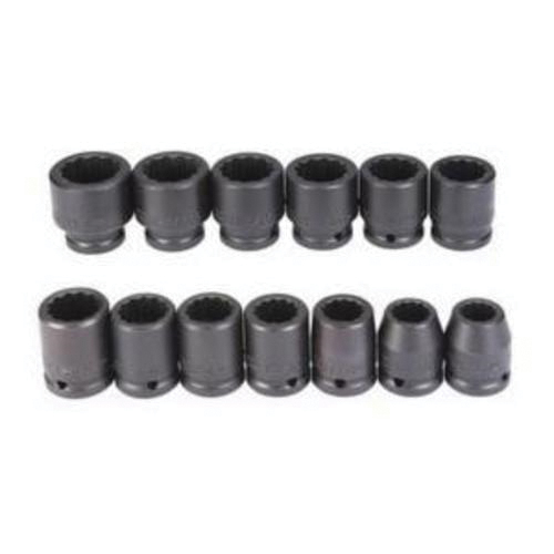 Proto® TorquePlus™ J72104 Impact Socket Set, ASME B107.110, 12 Points, 3/4 in Drive, 13 Pieces, Included Socket Size: 3/4 to 1-1/2 in