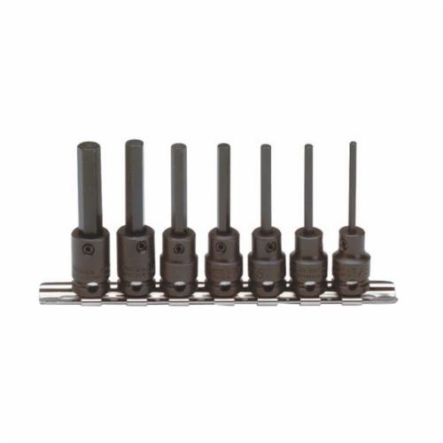 Proto® J72152 Socket Set, Imperial, 3/8 in, 1/2 in Drive, 7 Pieces, Black Oxide