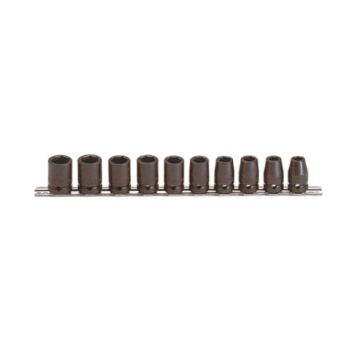 Proto® TorquePlus™ J74202 Socket Set, Metric, 10 Pieces, Alloy Steel, Black Oxide