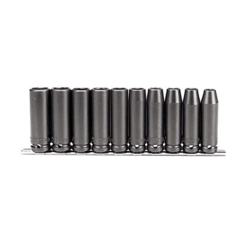 Proto® TorquePlus™ J74212 Socket Set, Metric, 10 Pieces, Alloy Steel, Black Oxide