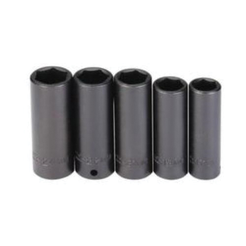 Proto® TorquePlus™ J74218 Impact Socket Set, 5 Pieces, Square Drive, Alloy Steel, Black Oxide