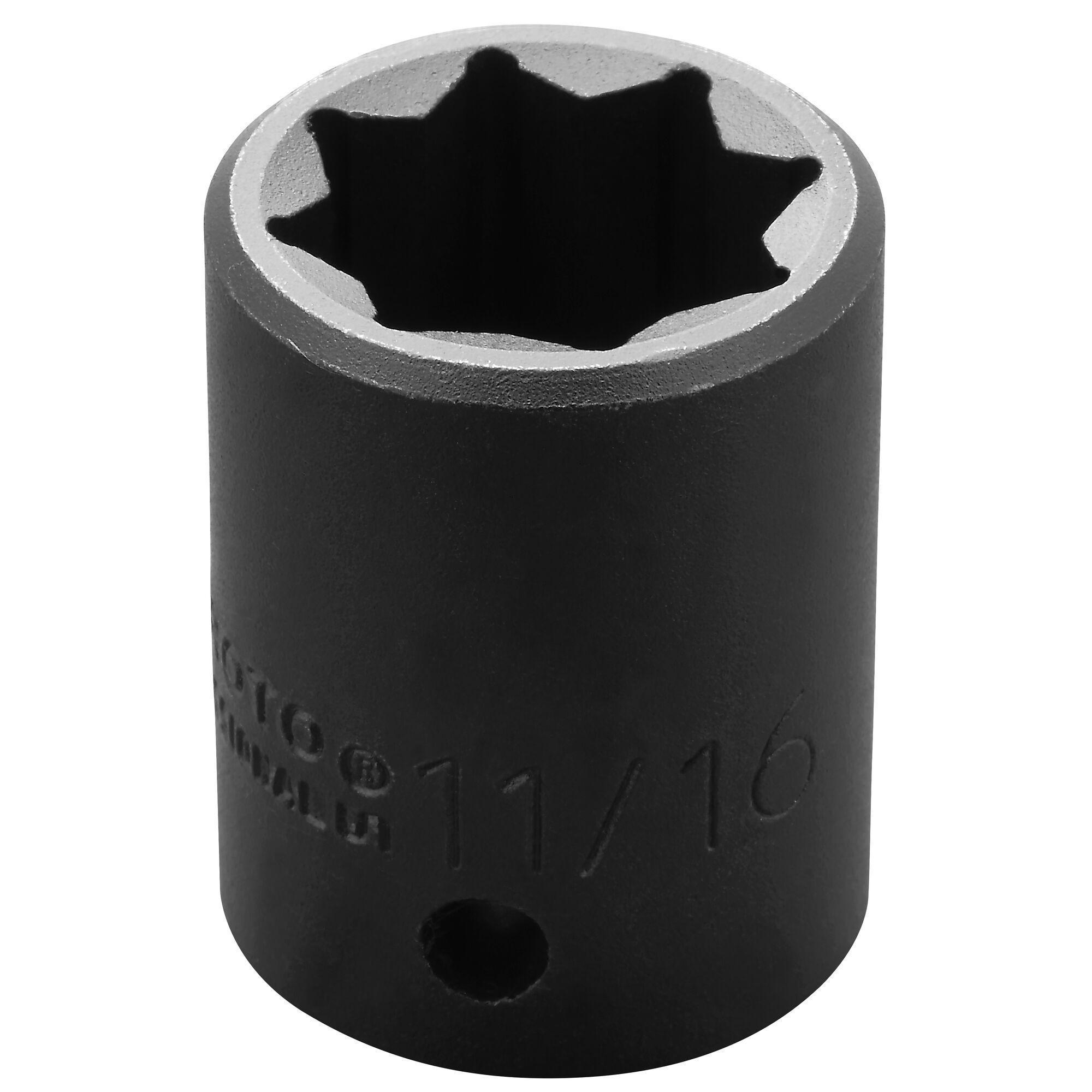 Proto® TorquePlus™ J7422S Standard Length Socket, Imperial, 1/2 in Square Drive, 11/16 in