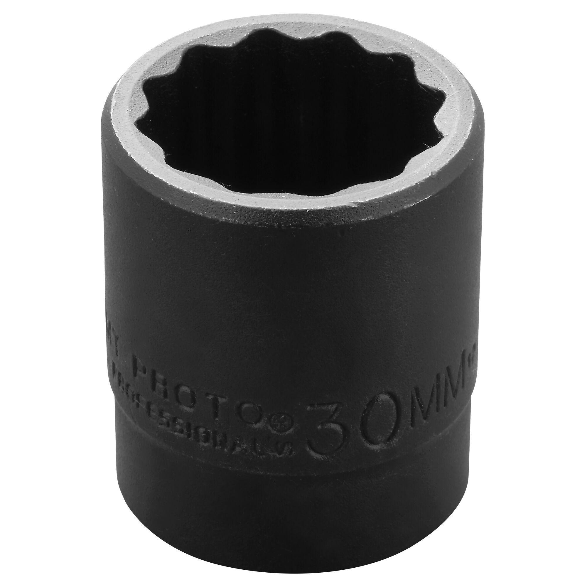Proto® TorquePlus™ J7430MT Standard Length Thin Wall Socket, Metric, 1/2 in Square Drive, 30 mm