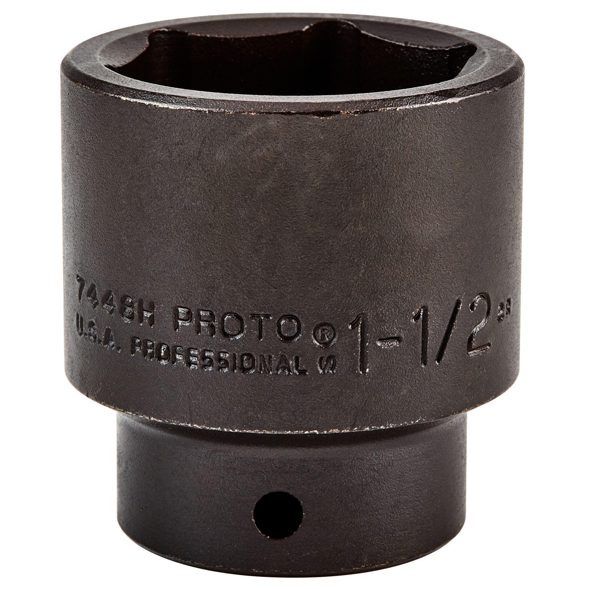 Proto® TorquePlus™ J7448H Standard Length Socket, 1/2 in Square Drive, 1-1/2 in, 6 Points