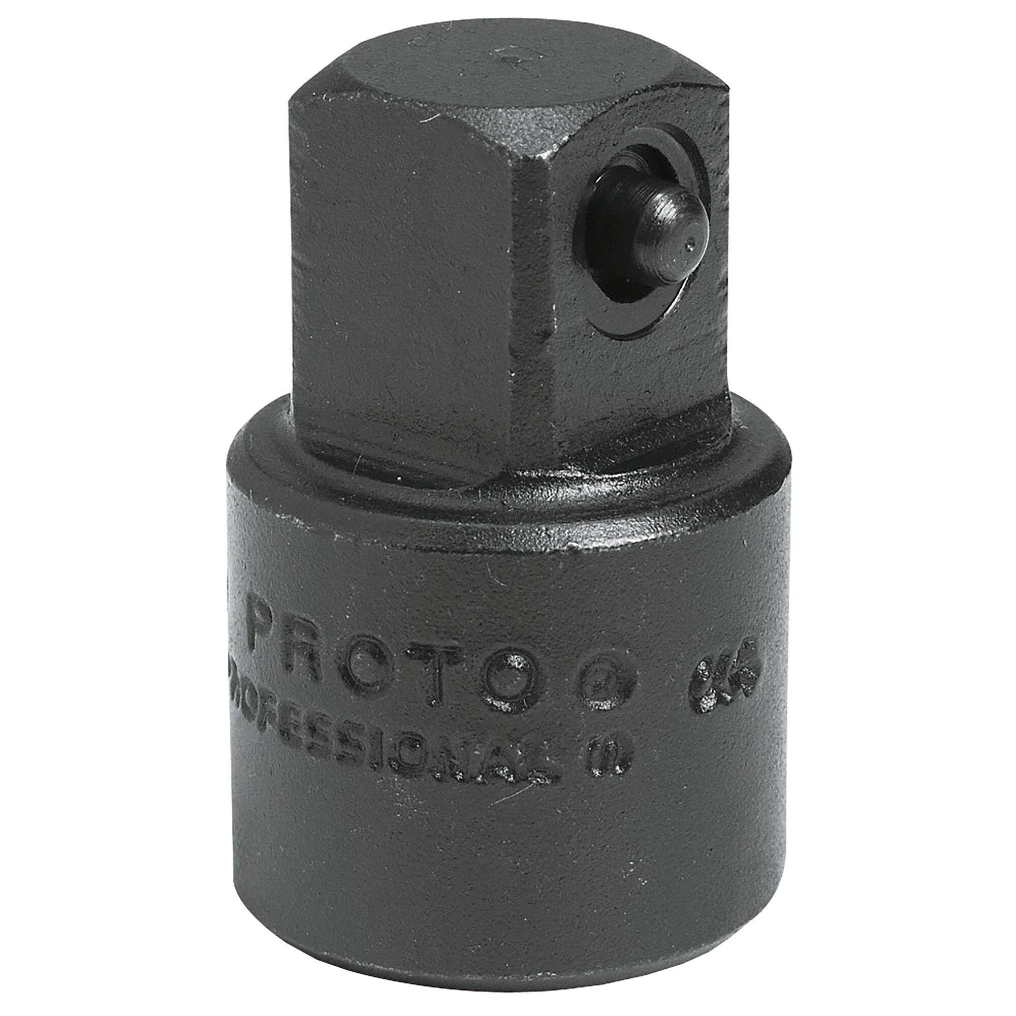 Proto® J7650 Impact Socket Adapter, Black Oxide, 1/2 in Male Drive, 3/8 in Female Drive, Female x Male Adapter, ASME B107.110-2012, Forged Steel