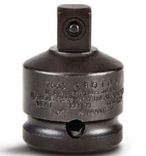 Proto® J7653 Impact Socket Adapter, Black Oxide, 1/2 in Male Drive, 3/4 in Female Drive, Female x Male Adapter, ASME B107.110-2012, Alloy Steel