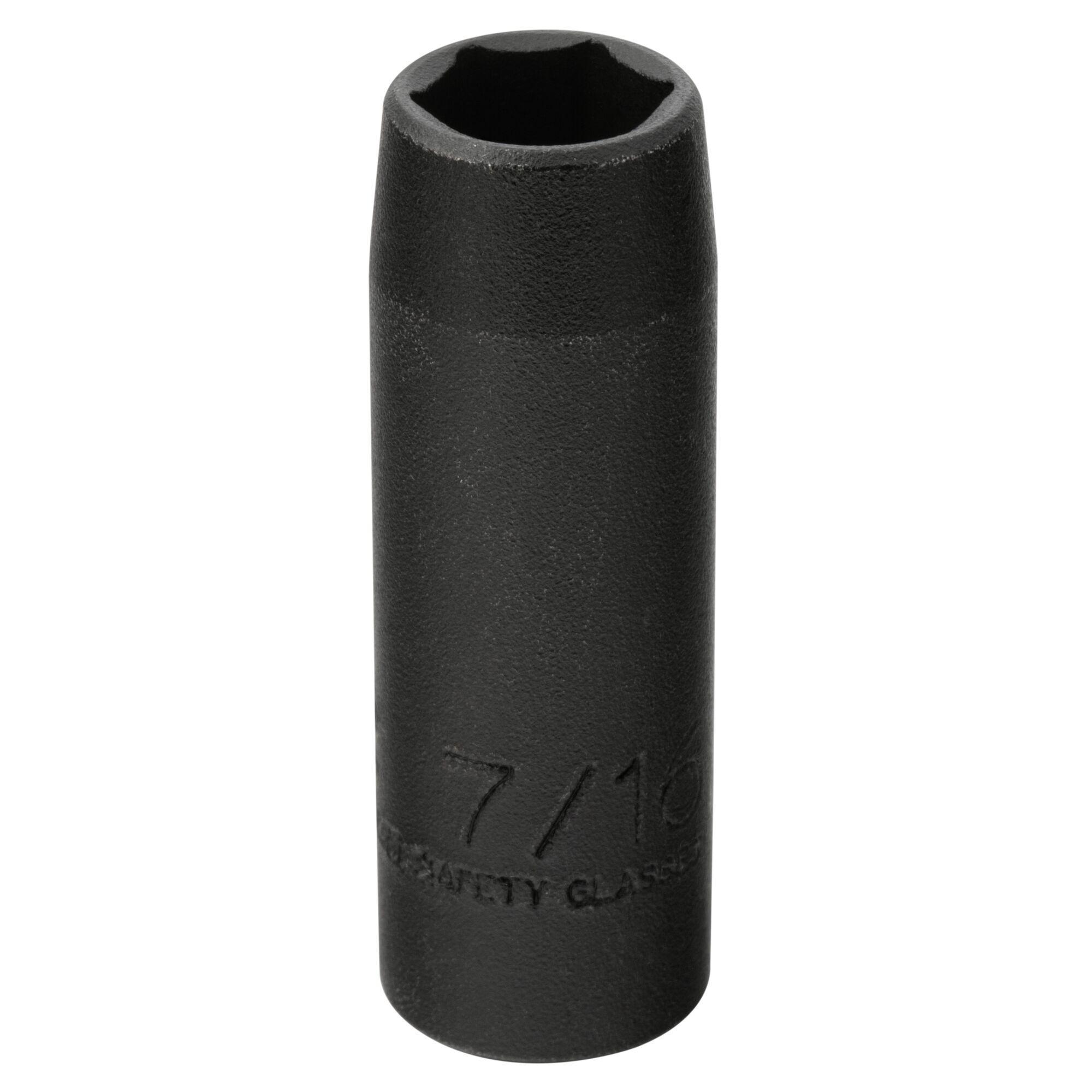 Proto® TorquePlus™ J7714HT Deep Length Thin Wall Socket, Imperial, 3/8 in Square Drive, 7/16 in