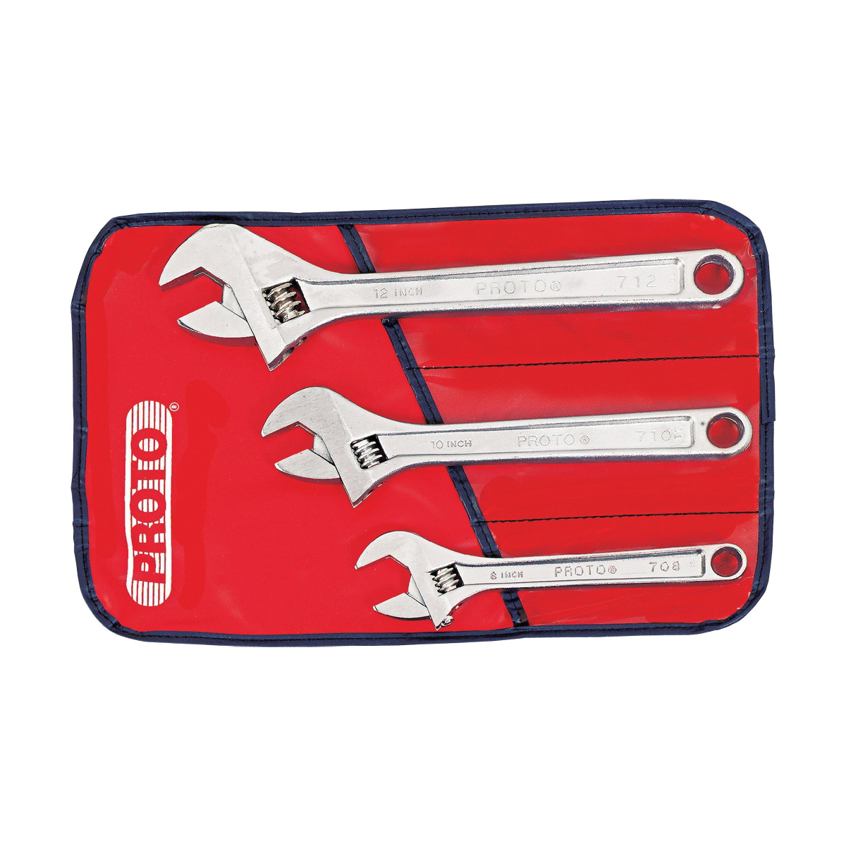 Proto® J795 Adjustable Wrench Set, Imperial, 3 Pieces, 1-1/8 to 1-1/2 in, Satin
