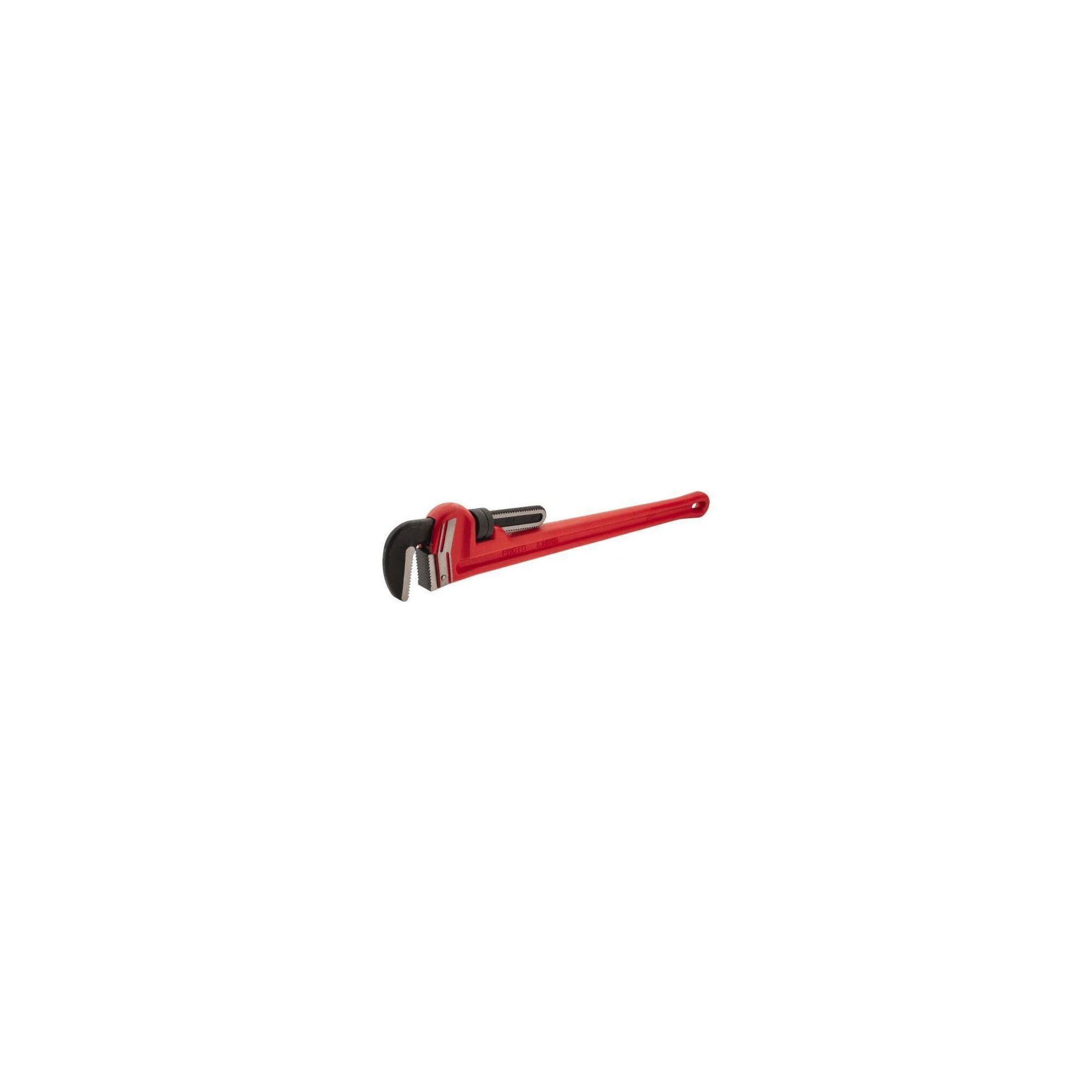 Proto® J836HD Heavy Duty Straight Pipe Wrench, 36 in L, Floating Hook Jaw, Cast Iron Handle, Federal GGG-W-00651D