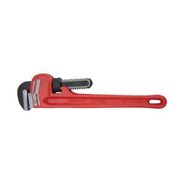 Proto® J848HD Heavy Duty Straight Pipe Wrench, 48 in L, Floating Hook Jaw, Cast Iron Handle, Federal GGG-W-00651D