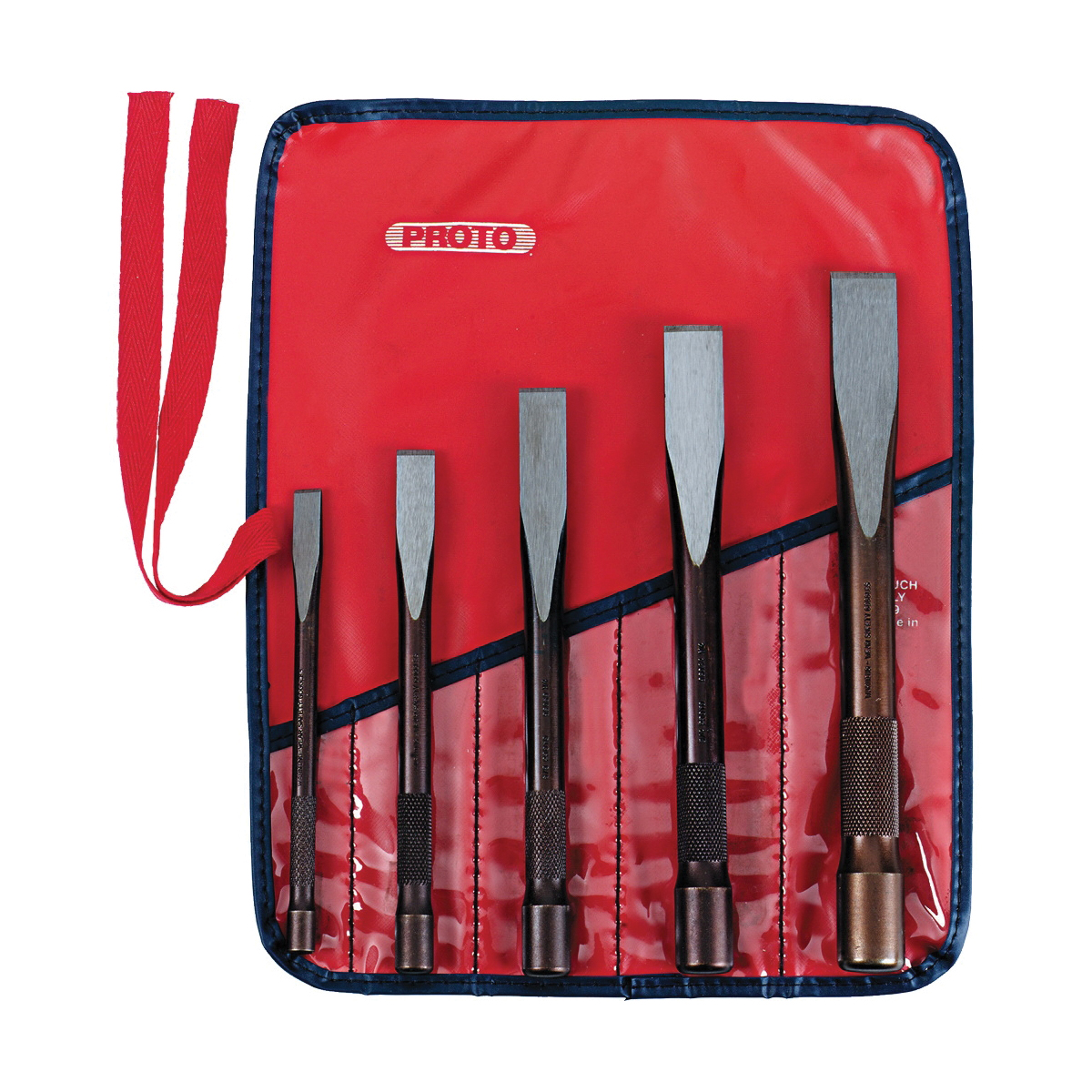 Proto® J86000 Super Duty Cold Chisel Set, Cold Style, 3/8 to 7/8 in Chisel, 5 Chisels, 5 Pieces