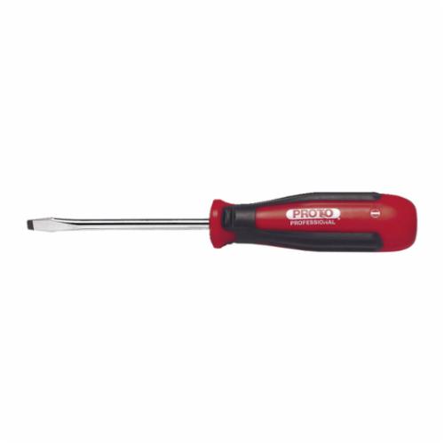 Proto® Super Proto® J88010 Standard Screwdriver, 3/8 in Keystone/Slotted Point, Alloy Steel Shank, 14-3/4 in OAL, Full Polished, ASME B107.15