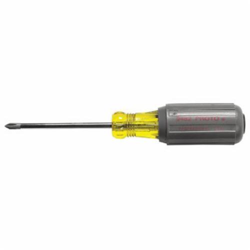 Proto® J9482 Standard Screwdriver, #1 Phillips® Point, Alloy Steel Shank, 6-3/4 in OAL, Plastic Handle, Polished Chrome, ASME B107.30