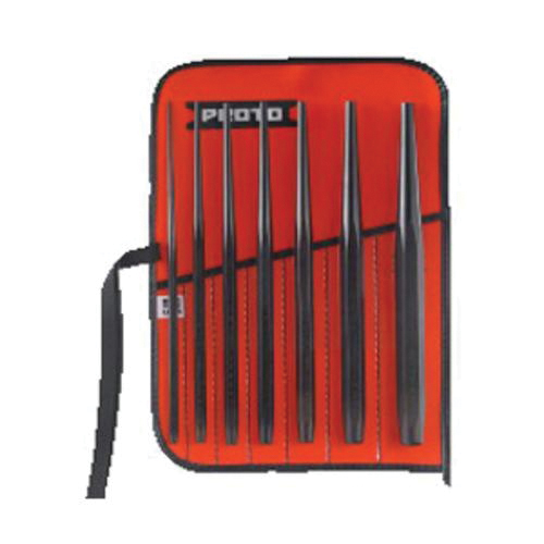Proto® J96AS2 Punch Set, Drift Style, 3/32 to 3/8 in Punch, 7 Punches, 7 Pieces