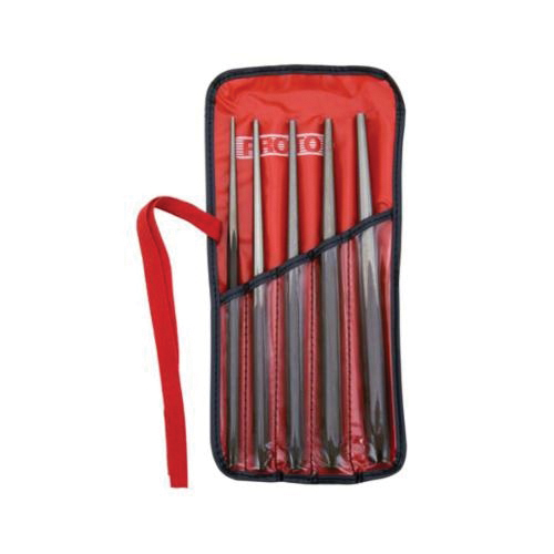 Proto® J96B Drift Punch Set, Drift, 5 1/8 to 1/2 in Punch, 10 in OAL, 5 Pieces