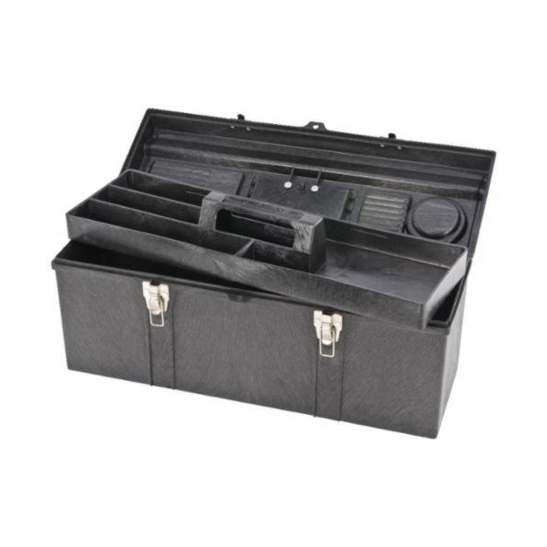 Proto® J9902 Portable Tool Box With Removable Tote Tray, 10-1/2 in H x 26 in W x 8-3/4 in D, Structural Foam