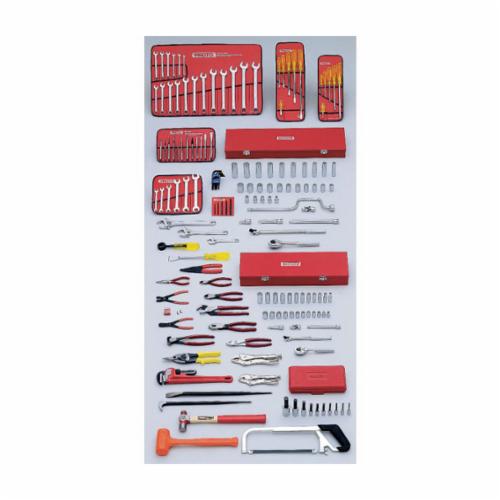 Proto® Ergonomics™ J99430 Intermediate Metric Tool Set, Box Tool Storage, 3/8 in, 1/2 in Drive, 157 Pieces