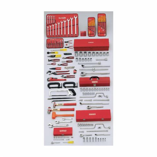 Proto® Ergonomics™ J99700 SAE Starter Tool Set, 1/4 in, 3/8 in, 1/2 in, 3/4 in Drive, 164 Pieces