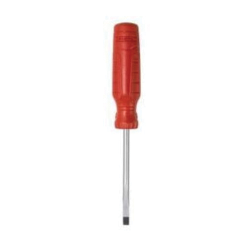 Proto® DuraTek™ JCP1802R Screwdriver, 1/8 in Cabinet Point, Alloy Steel Shank, 4 in OAL, Black Oxide/Polished Chrome, ASME B107.15