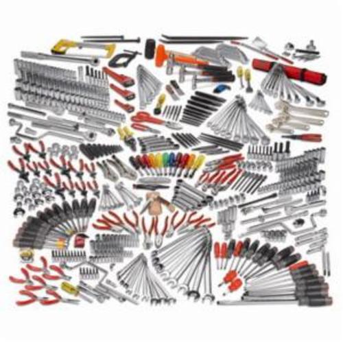 Proto® JCS-0558MASBX2 Metric/SAE Master Tool Set With J444142-6RD Workstation, Box Tool Storage, 1/4 in, 3/8 in, 1/2 in Drive, 558 Pieces