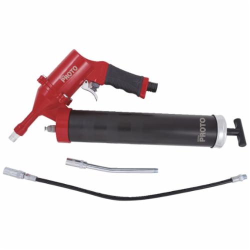 Proto® JFC63HD Heavy Duty Single Shot Air Grease Gun, 14 oz Cartridge, 3600 psi Operating, 2 mL Output, 30 oz