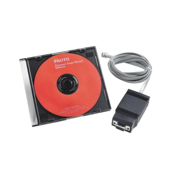 Proto® JH6000SW Electronic Torque Wrench Software and USB Interface, For Use With JH4-250R, JH5-100F, JH4-250 and JH7-250F Torque Wrench