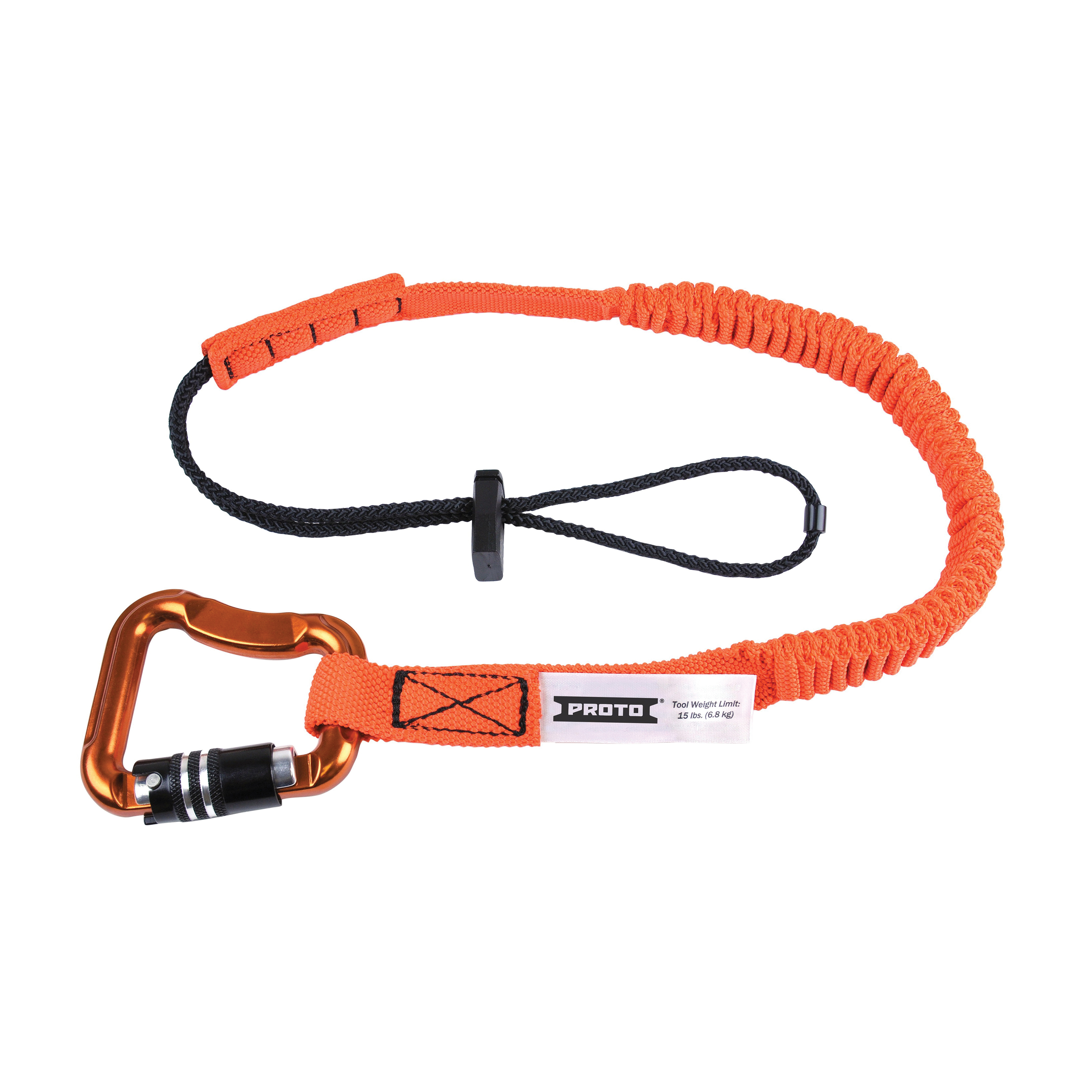 Proto® JLAN15LB3LK Tool Lanyard, 15 lb Capacity, Elastic Nylon Line/Steel Hardware