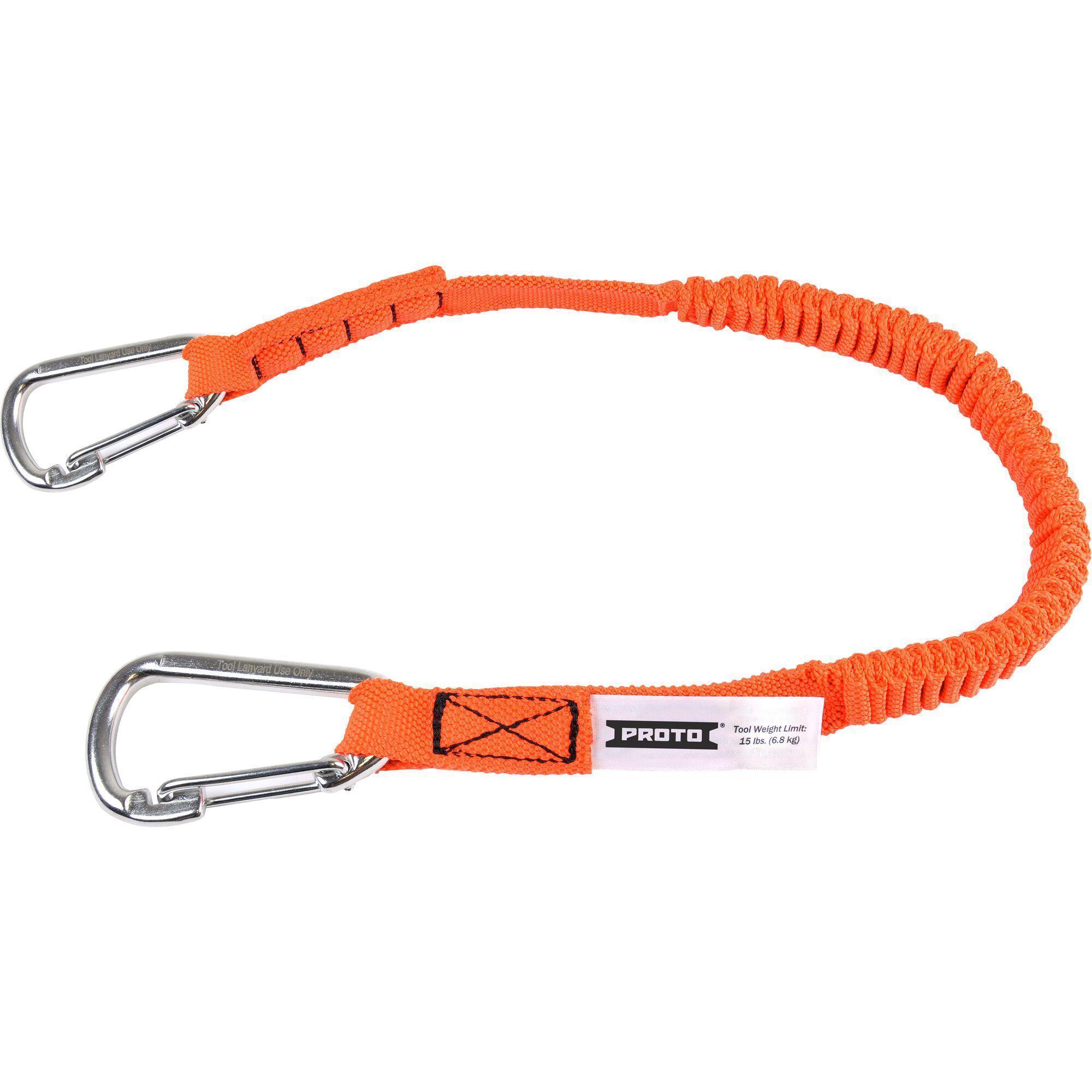 Proto® JLAN15LBDSS Tool Lanyard, 15 lb Capacity, Elastic Nylon Line/Steel Hardware