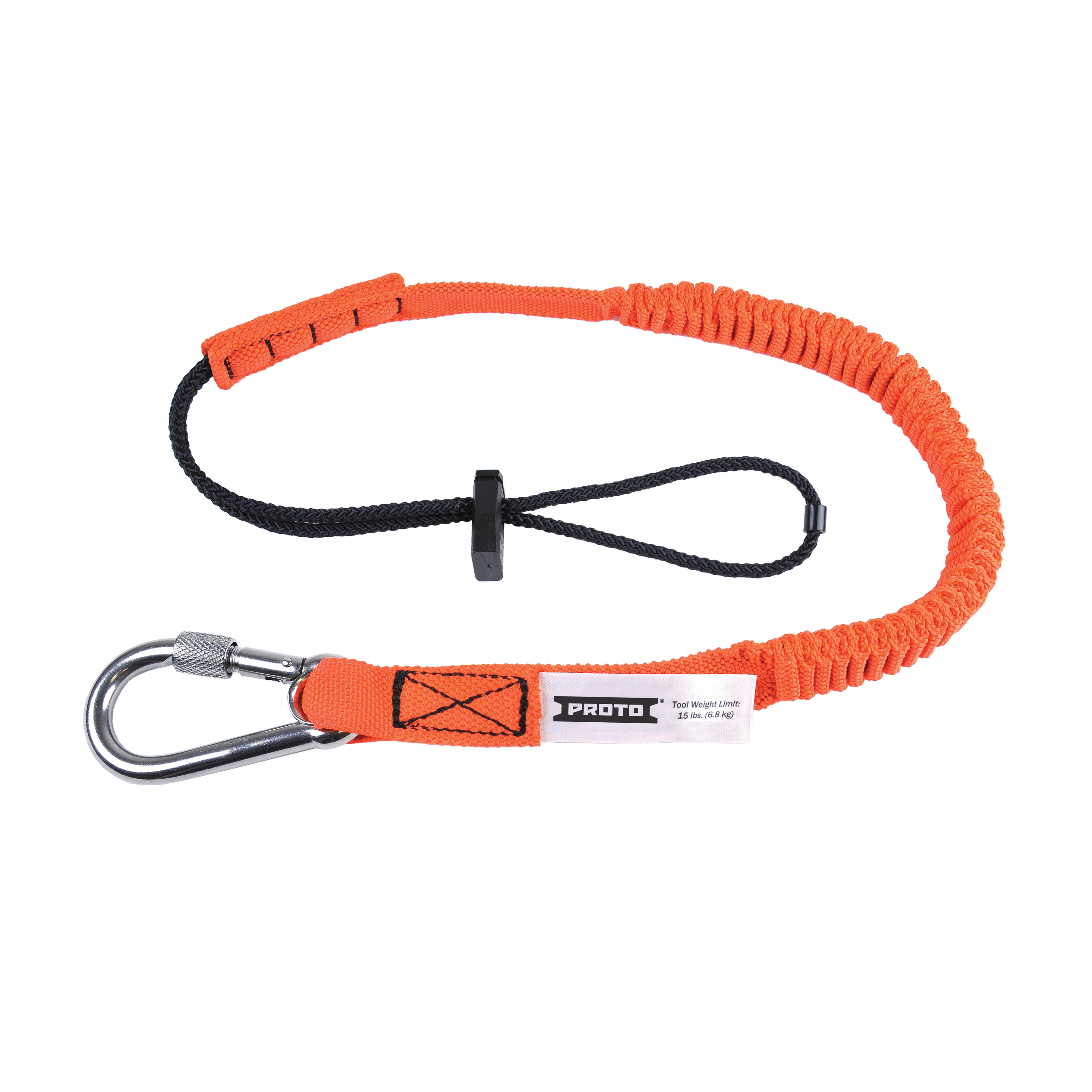 Proto® JLAN15LBSSRP Tool Lanyard, 15 lb Capacity, Elastic Nylon Line/Steel Hardware