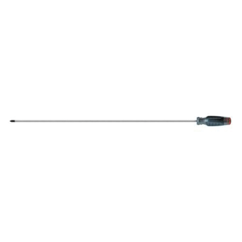 Proto® JP0224R Screwdriver, #2 Phillips® Point, Alloy Steel Shank, 28-1/2 in OAL, Black Oxide/Polished Chrome, ASME B107.15