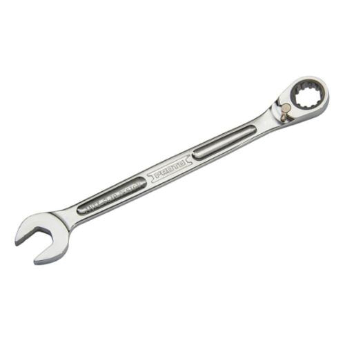 Proto® JSCV08A Reversible Spline Combination Wrench, 1/4 in Wrench, 12 Points, 15 deg Offset, 4-59/64 in OAL, Alloy Steel, Full Polished, ASME Specified