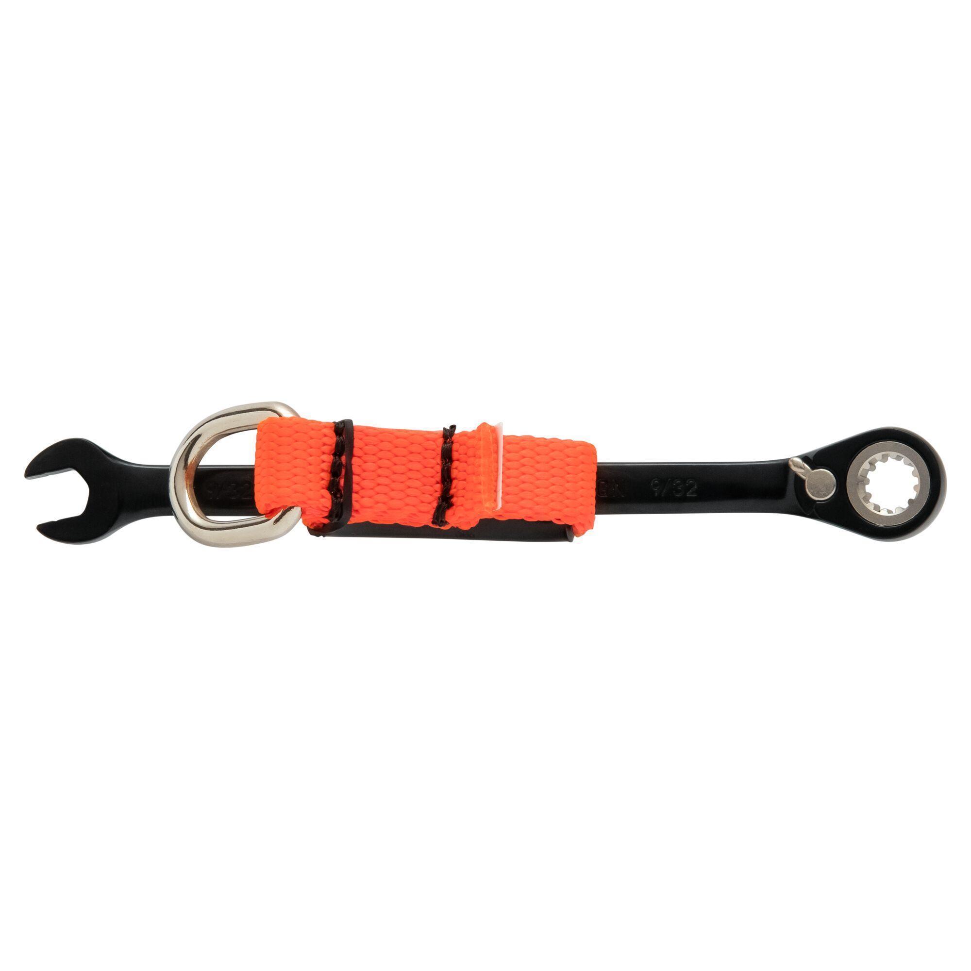 Proto® JSCV09 Reversible Combination Wrench, Imperial, 9/32 in, 12 Points, 15 deg Offset, 5-1/2 in OAL, Chrome Vanadium Steel, Polished Chrome/Black, ASME Specified
