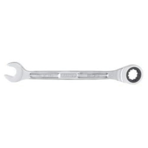 Proto® JSCVM24A Reversible Spline Combination Wrench, 24 mm Wrench, 12 Points, 5 deg Offset, 13-5/16 in OAL, Alloy Steel, Full Polished, ASME Specified