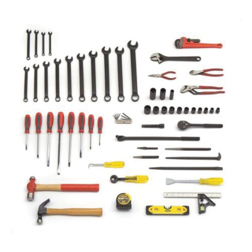 Proto® JTS-0067RR SAE Starter Plumber Railroad Carman's Tool Set, Box Tool Storage, 1/2 in Drive, 67 Pieces