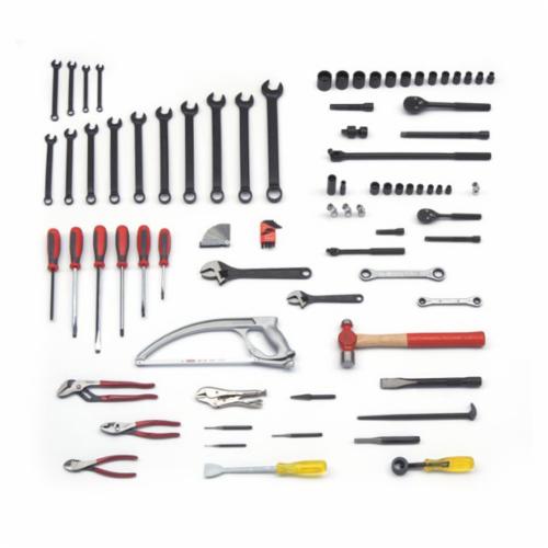Proto® JTS-0089RR Railroad Machinist's SAE Tool Set, 3/8 in, 1/2 in Drive, 89 Pieces