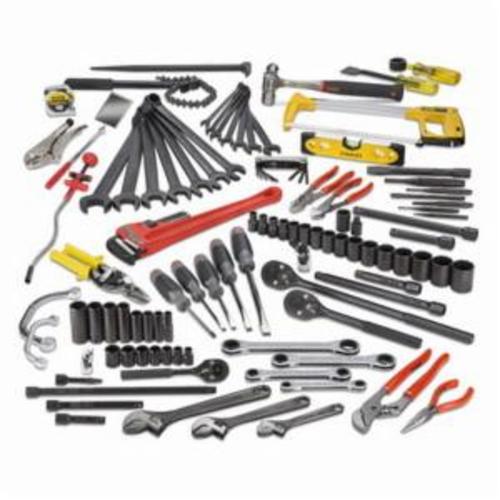 Proto® JTS-0107RRBX1 Master Railroad Pipe Fitter's Tool Set, Box Tool Storage, 3/8 in, 1/2 in Drive, 107 Pieces