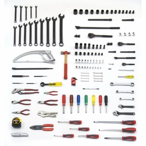 Proto® JTS-0141RR Railroad Electrician's SAE Tool Set, 1/4 in, 3/8 in, 1/2 in Drive, 141 Pieces