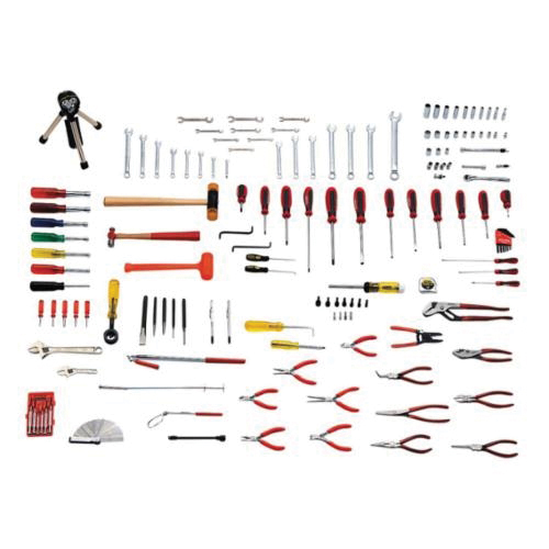 Proto® JTS-0149AVI SAE Technician's Tool Set, Rolling Cabinet Tool Storage, 1/4 in Drive, 149 Pieces