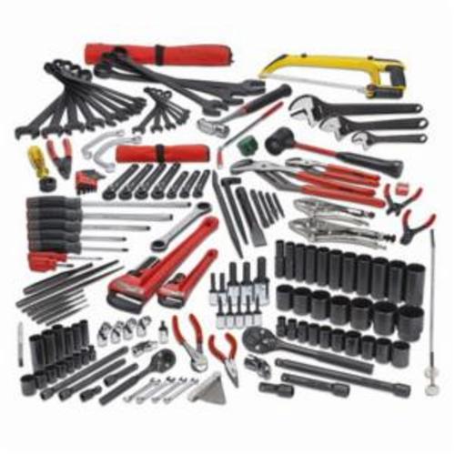 Proto® JTS-0172RRBX2 Master Railroad Roadway Maintenance Tool Set, J442742-12RD Roller Cabinet/Box Tool Storage, 3/8 in, 1/2 in Drive, 172 Pieces