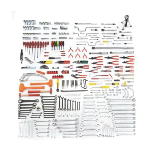 Proto® JTS-0411AIR Aircraft SAE Maintenance Tool Set, 1/4 in, 3/8 in, 1/2 in Drive, 411 Pieces