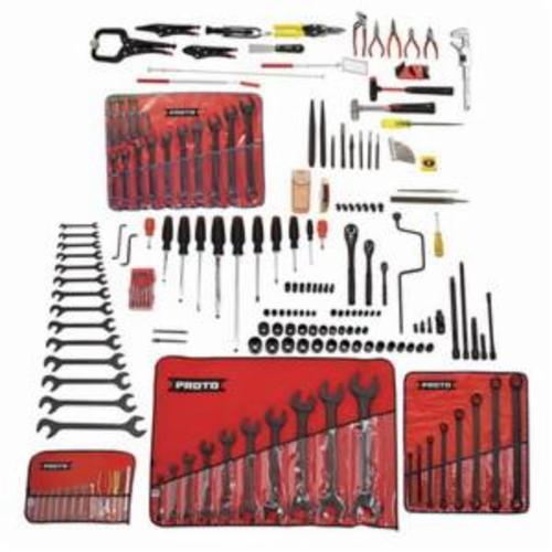 Proto® JTS-199AEROBK SAE Master Tool Set, Rolling Cabinet Tool Storage, 1/4 in, 3/8 in, 1/2 in Drive, 199 Pieces