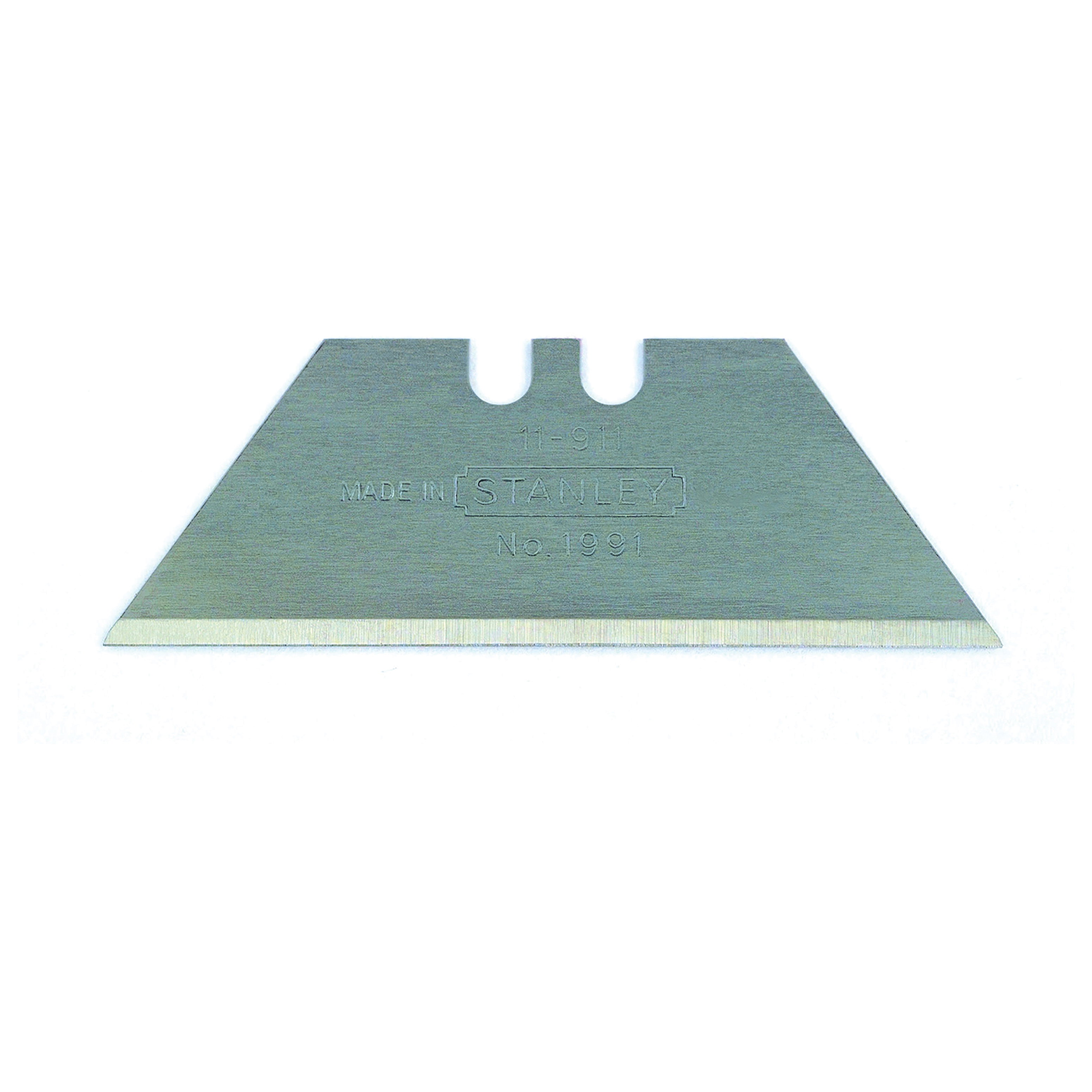 Stanley® 1992® 11-921Z 1992® General Purpose Heavy Duty Utility Knife Blade With Dispenser, High Carbon Steel, Blunt Point/Straight Edge, 2-7/16 in L x 11/16 in W Blade, Compatible With: Most Standard Utility Knife, 0.024 in THK