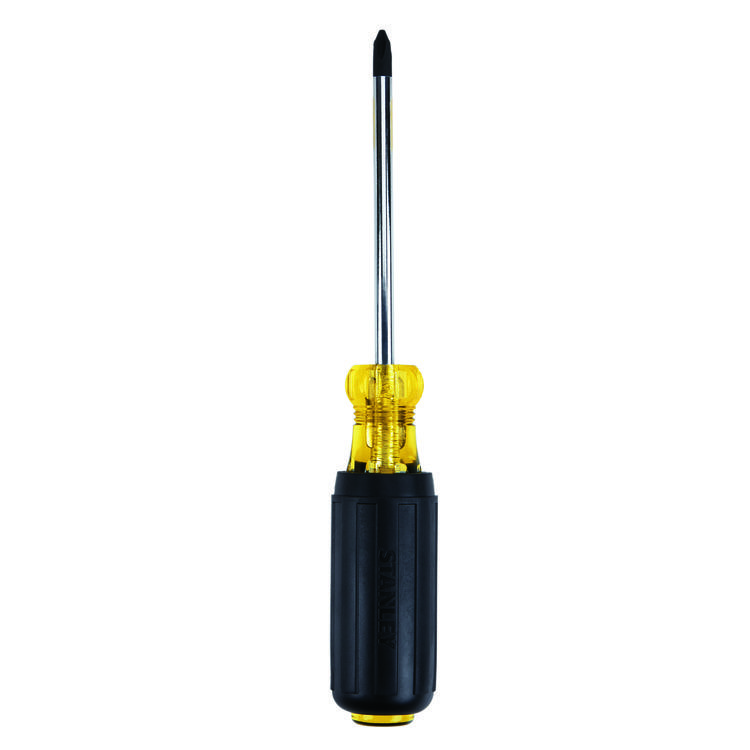 Stanley® 65-902 Standard Screwdriver, #2 Phillips® Point, Alloy Steel Shank, 6-5/16 in OAL, Acetate Handle, Black Oxide Tipped/Polished Chrome