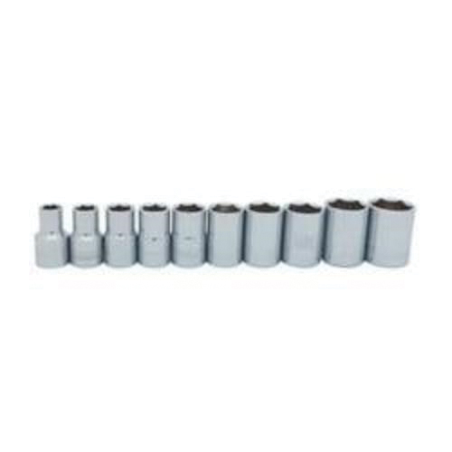 Stanley® 95-444 Socket Set, 6 Points, 1/2 in Drive, 10 Pieces, Included Socket Size: 3/8 to 15/16 in